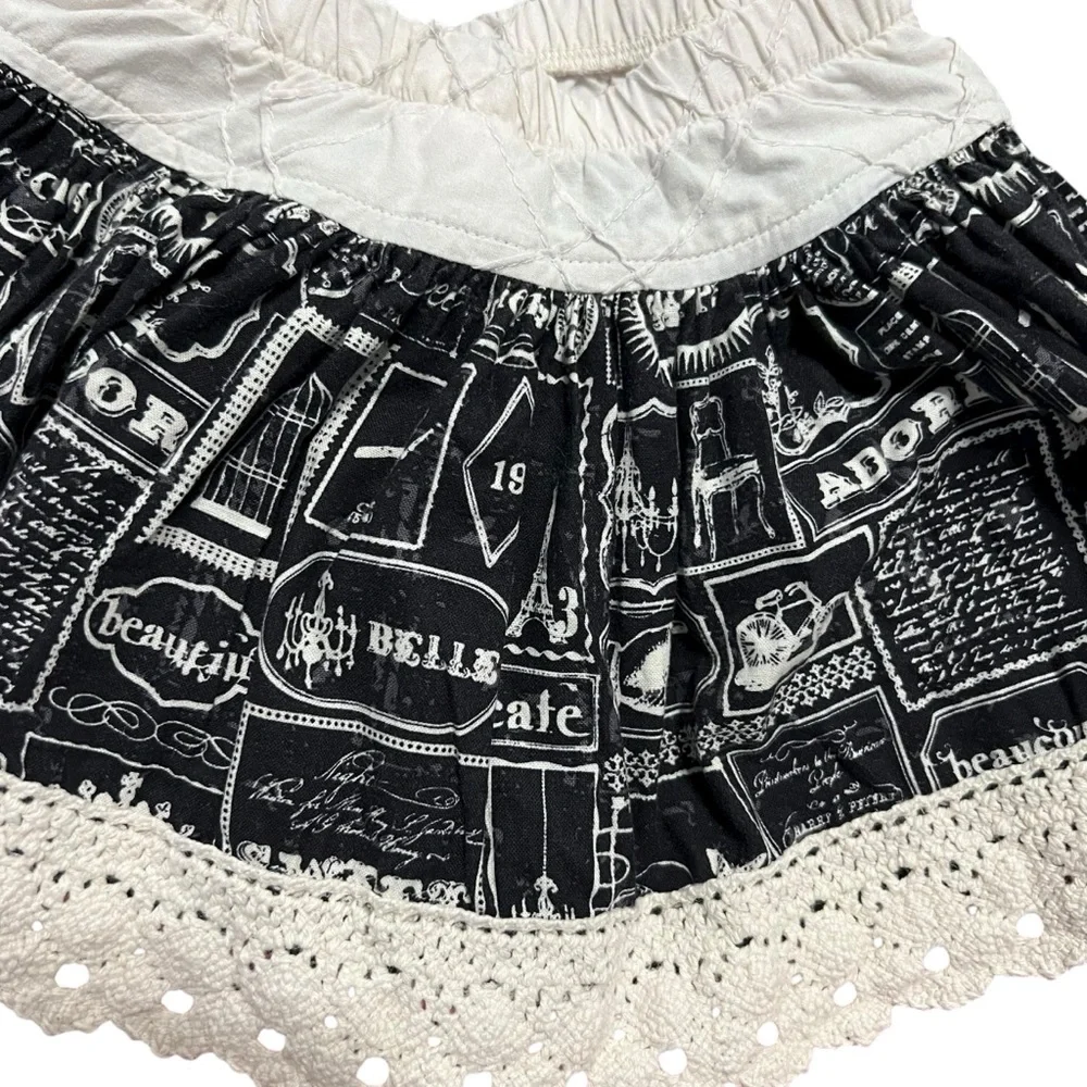 Persnickety 2Y Black & Red Holiday Skirt with Bow